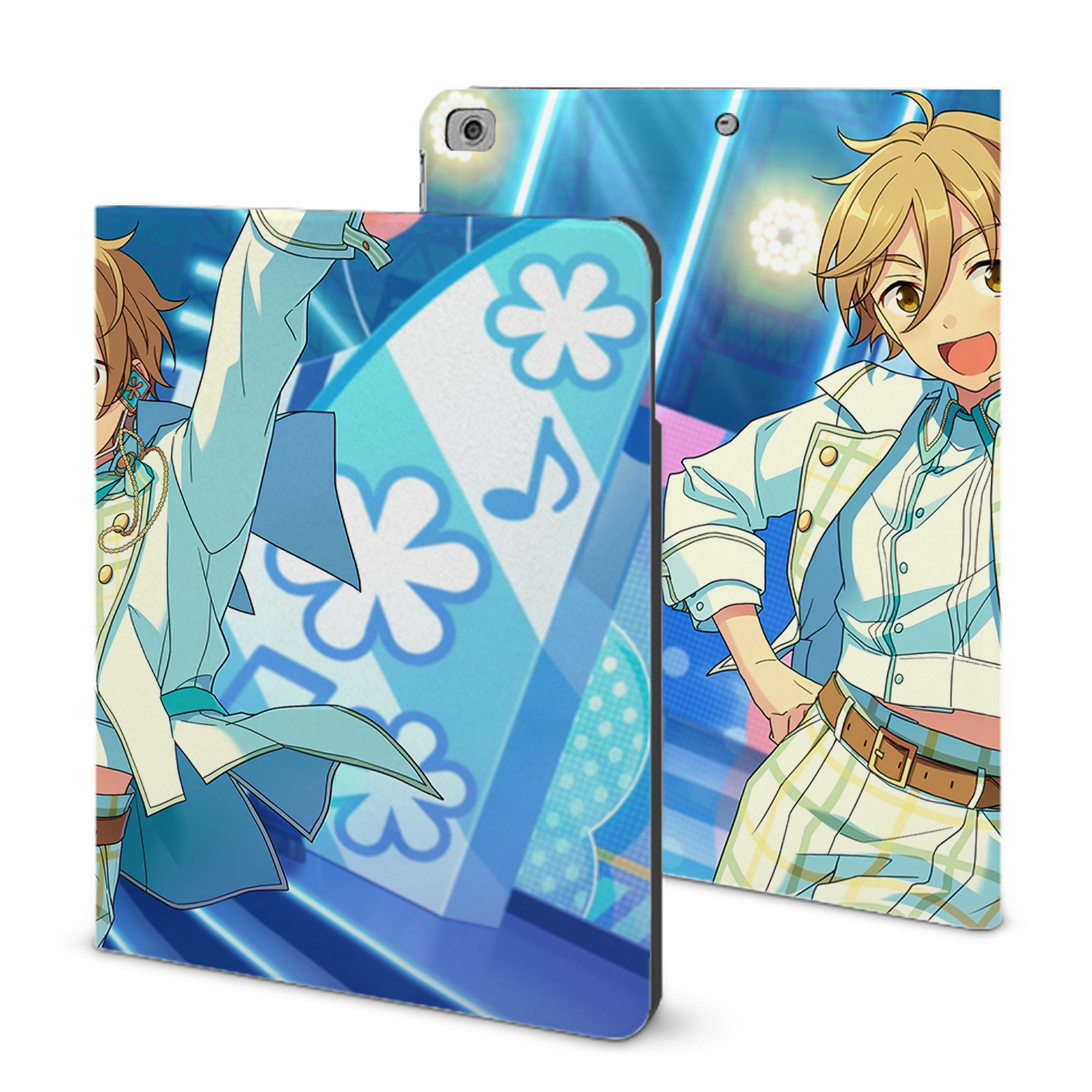 （画像用） あんさんぶるスターズ! Ensemble Stars IPad ケース ブック型 PUレザー TPU 耐衝撃 軽量 薄型 ペン収納なし 全面保護 IPad 各モデル対応